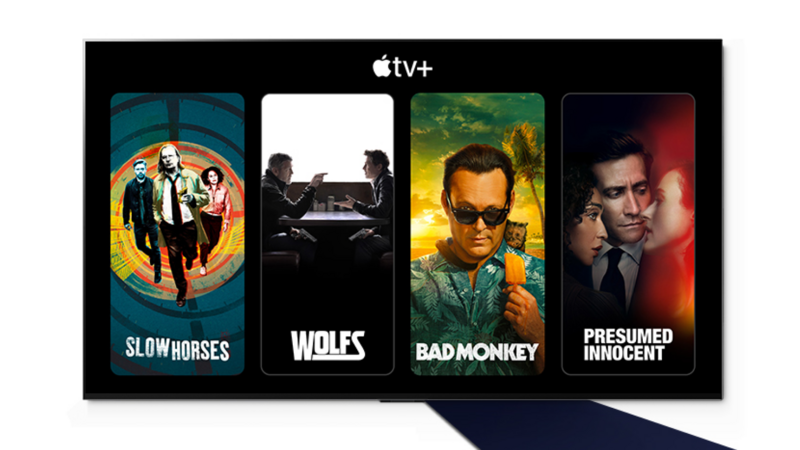 3 months free Apple TV+ w/ select TV, monitor or projector