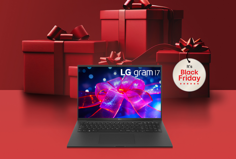 Save $600 on eligible 17” LG gram Laptop.