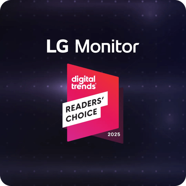 LG Monitors Digital Trends 2025 Readers' Choice Top Monitor Brand