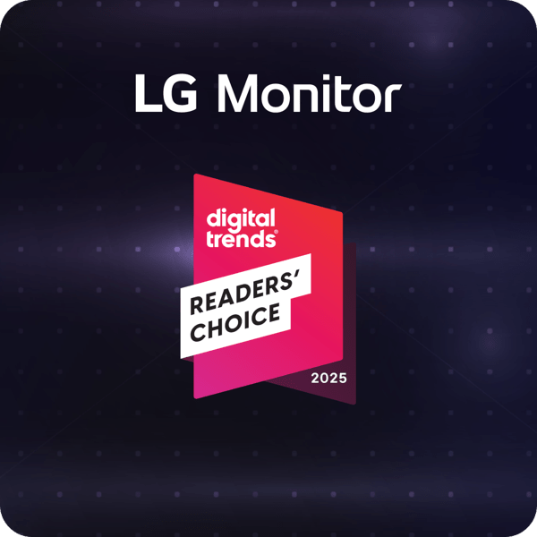 LG Monitors Digital Trends 2025 Readers' Choice Top Monitor Brand