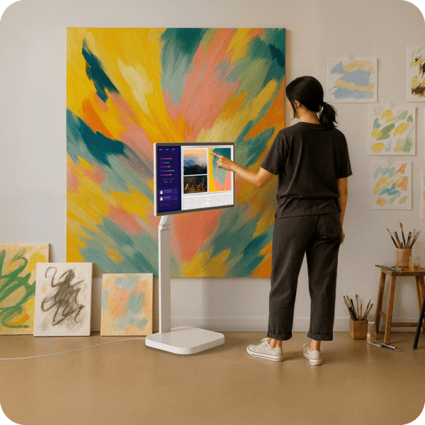 LG 32U889SA-W LG Smart Monitor Swing