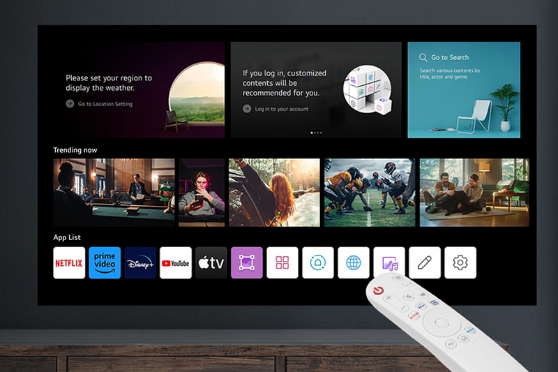 LG CineBeam Q 4K Smart Portable Projector - HU710PB