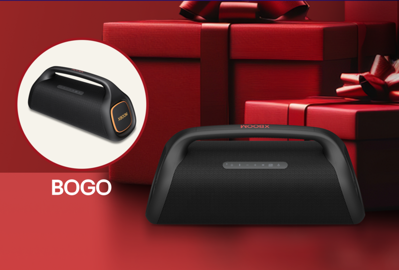 Buy 1 XBOOM Go Portable Speaker and get 1 FREE ($499.99 value).