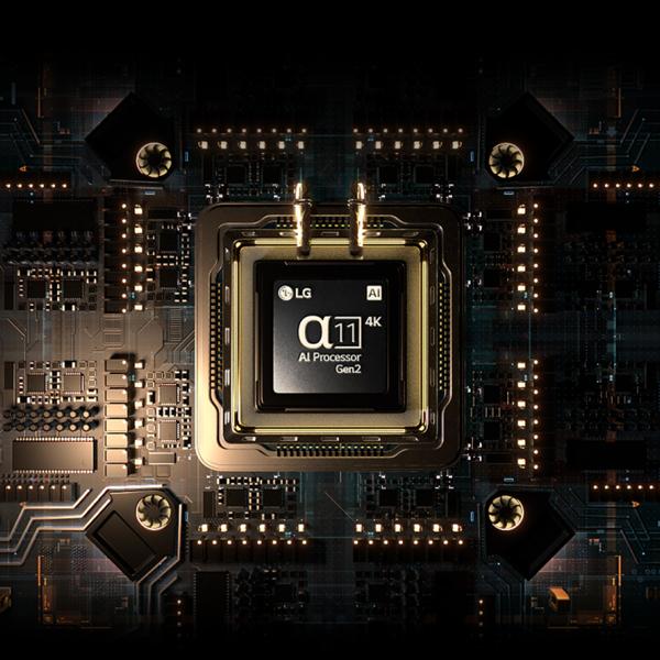 Closeup image of an Alpha 11 A1 Gen2 Processor.