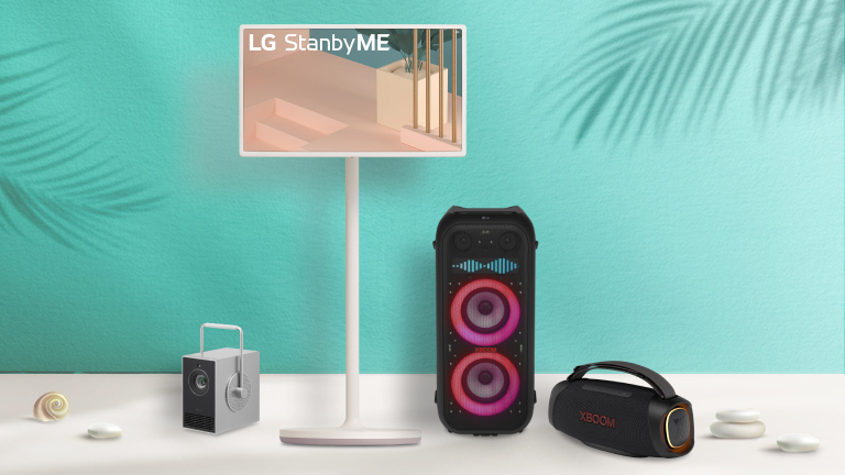 Live out your summer playlist with immersive LG Audio. Save on select portable Bluetooth® speakers with code SUMMER10. Valid thru 6/2/24. Terms and conditions apply.
