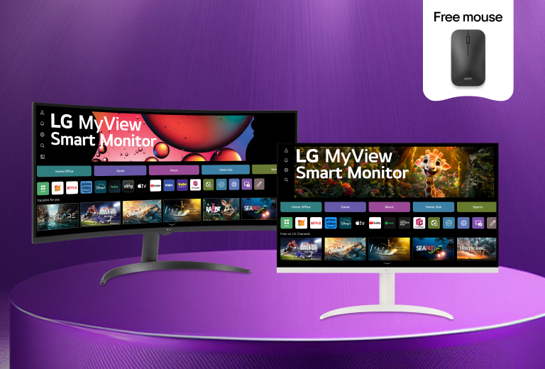 Save up to 25% on select MyView smart monitors + FREE mouse.