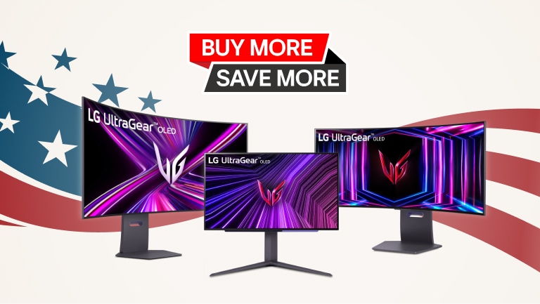 Memorial Day Savings Event  - Buy More Save More - LG UltraGear OLED Monitors
