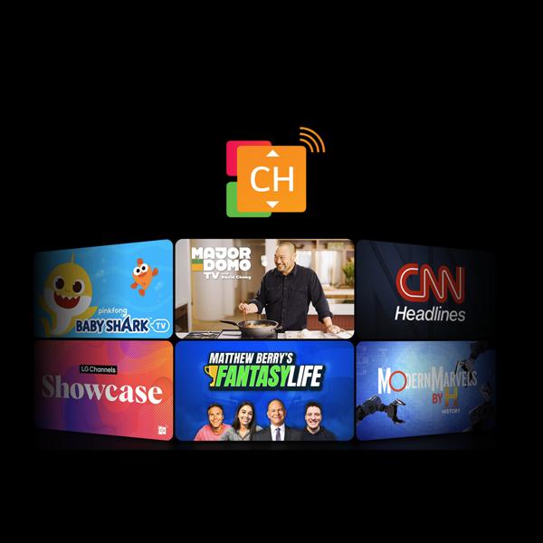 Title cards for various tv shows appear side-by-side.
