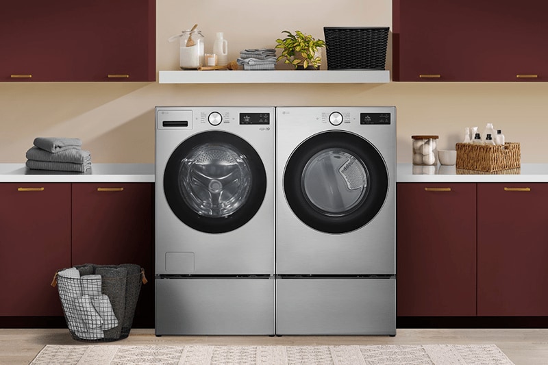 5.0 cu. ft. Front Load Washer & 7.4 cu. ft. Gas Dryer with