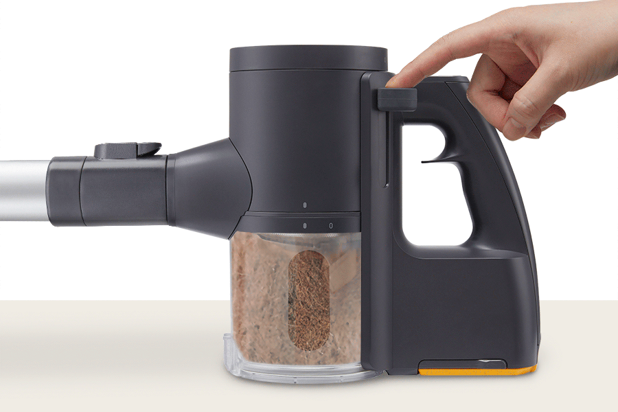 Compress Dirt and Dust so You Can Clean More, Empty Less
