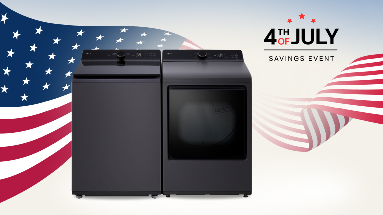 4th of July Sale : Save up to $900 off select washer and dryers bundle, Include up to $300 off savings on washer; up to $400 select dryers and $200 off with washer/dryer bundle offer.