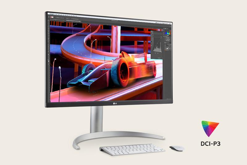 27” 4K UHD UltraFine™ IPS Monitor - 27UP850K-W | LG USA