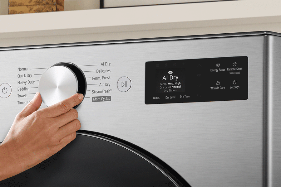 Normal Quick Dry
Heavy dry
Quick Dry
Bedding
towels
AI Dry
Delicates
More cycles