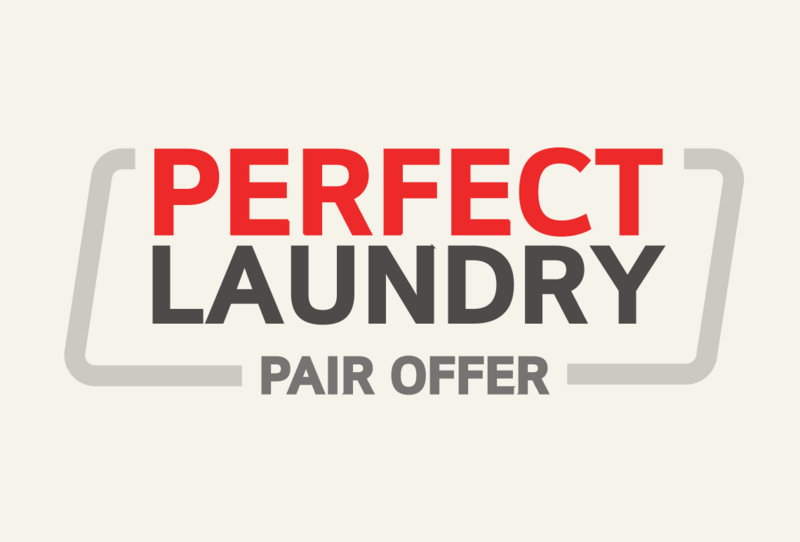 $100 off eligible laundry pair + 50% off select vacuums.