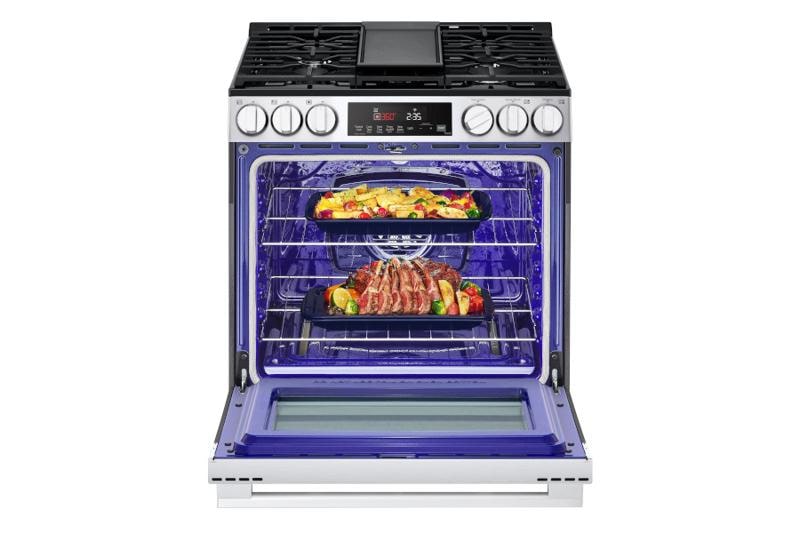 LGM④ 5.8 cu. ft. Smart Gas Slide-In Range - LSGL5833X | LG USA