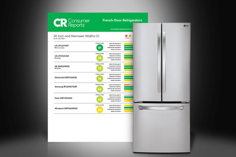 best french door refrigerator 2021 consumer reports