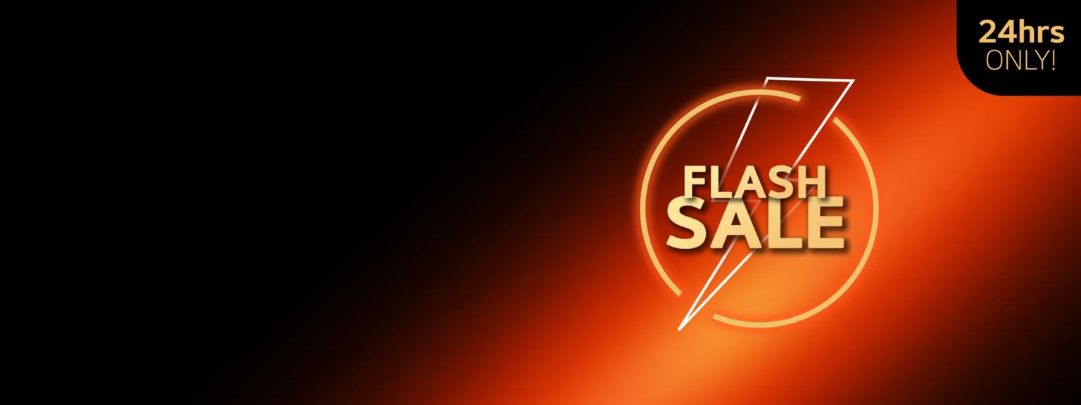 2 badges reading “Flash Sale” and “24 Hours Only” 