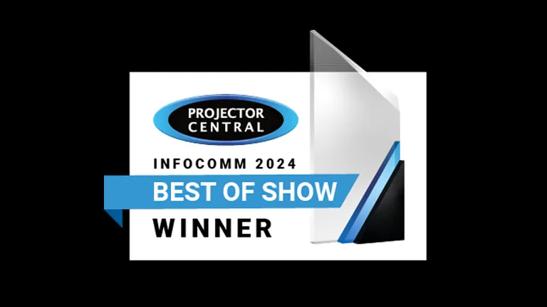 Projector Central InfoComm 2024 Best of Show Winner plaque
