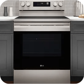 The Edge-to-Edge cooktop is showcased with a top-down view.