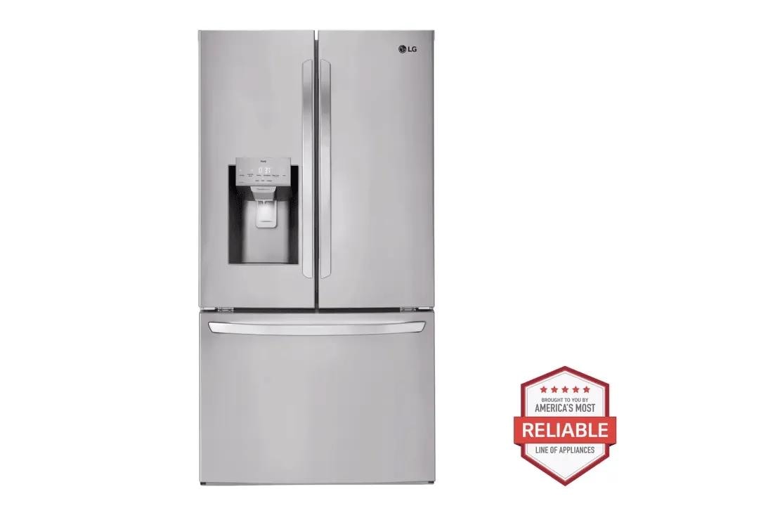 LG 28 cu.ft 3 Door French Door Standard Depth Ice and Water with Single Ice (LRFS28XBS)