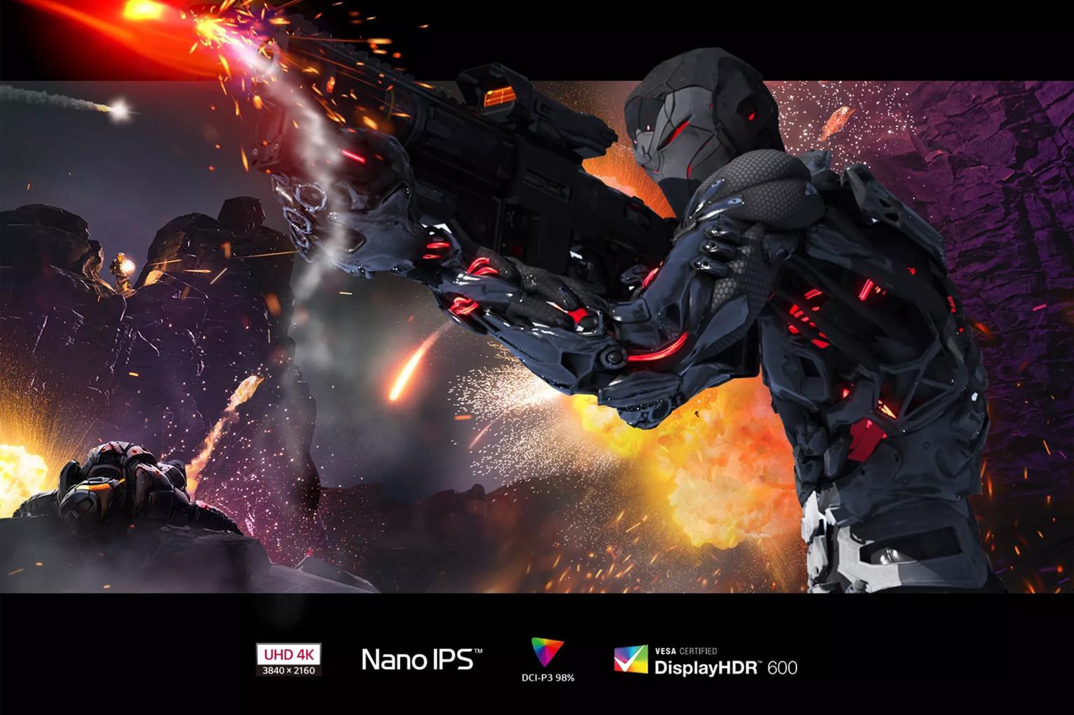 Nano IPS VESA Display HDR  600 technology provides vibrant colors and details