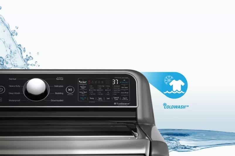 LG WT7005CW: 4.3 cu. ft. Mega Capacity Top Load Washer with 4-Way™ Agitator  and TurboDrum™ Technology