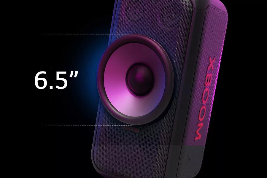 LG XBOOM XL5 Portable Tower Speaker with 200W of Power and Multi-Ring Lighting with up to 12 Hrs of Battery Life