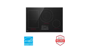 LG STUDIO 30" Induction Cooktop with 4 Burners and Flexible Cooking Zone