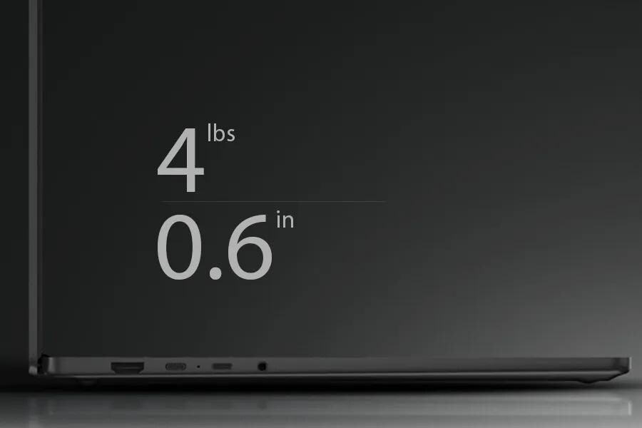 Slim build for everyday portability