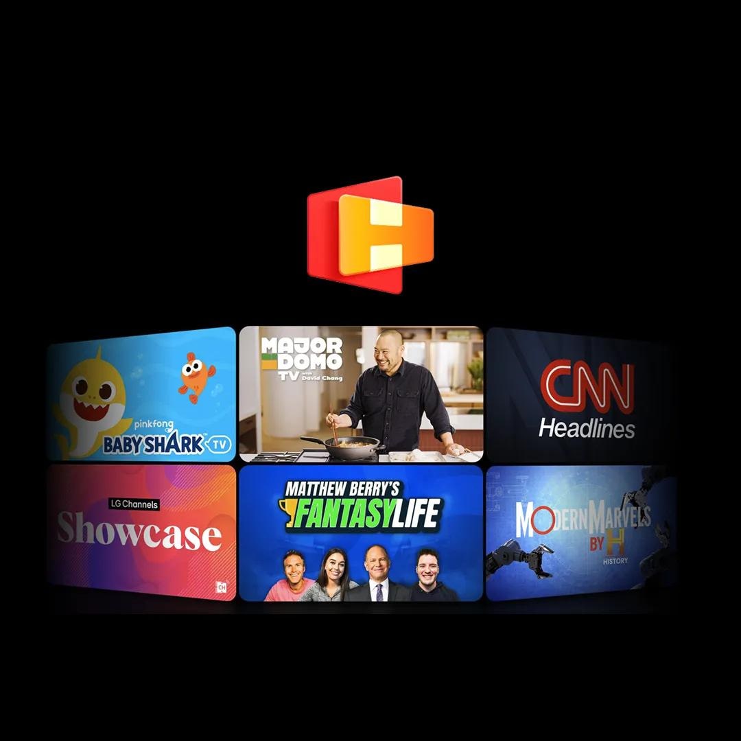 Title cards for various tv shows appear side-by-side.
