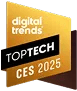 Badge labeled Top Tech CES 2025