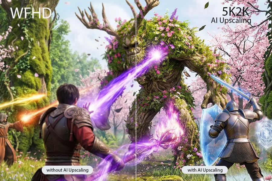 AI Upscaling to 5K2K—No GPU Upgrade Required