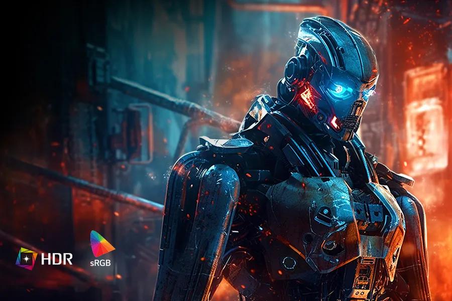 QHD clarity, bold colors, and DisplayHDR™ 400 brilliance