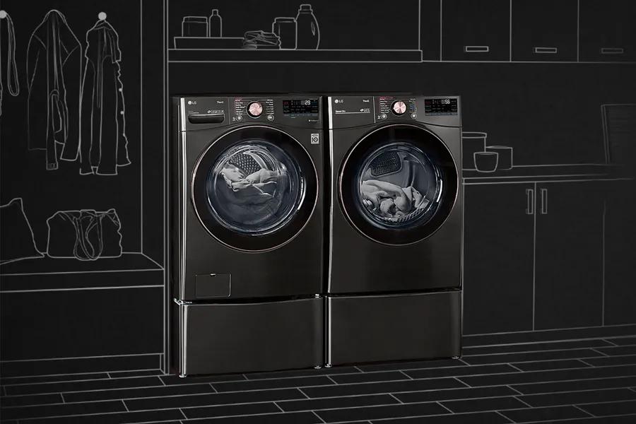 WM4000HBA LG closet-depth washers have a shallower depth