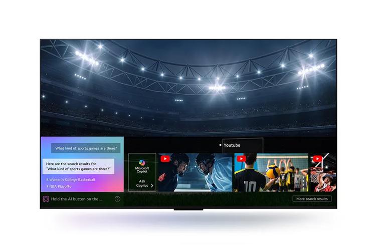 
What kind of sports games are there?
Here are the search results for
What kind of sports games are there
Microsoft Copilot
Women's College Basketball
Ask
NBA Playoffs
Hold the Al button on the...
Copilot >
Youtube
406 2
More search results