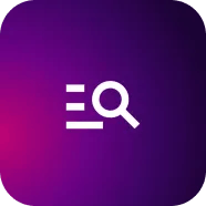 Search icon representing webOS movie search functionality on LG TVs