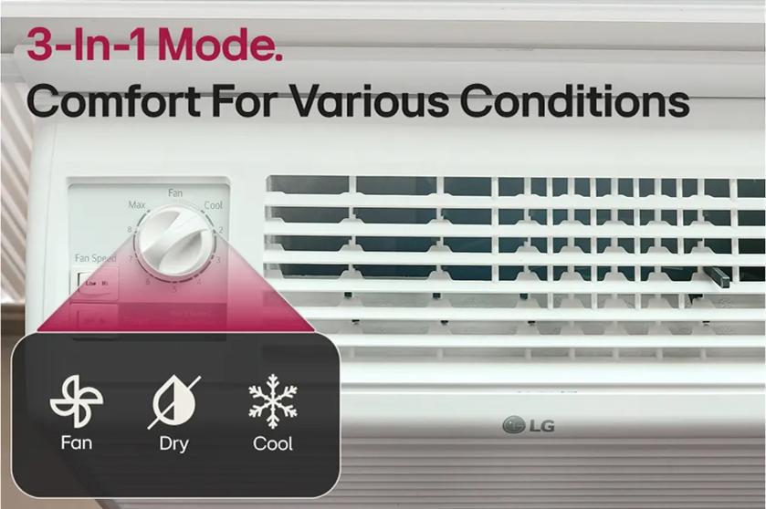 3-In-1 Mode.
Comfort For Various Conditions
Fan Speed
Temp
Mode
Sleep
Fan
Dry
Cool