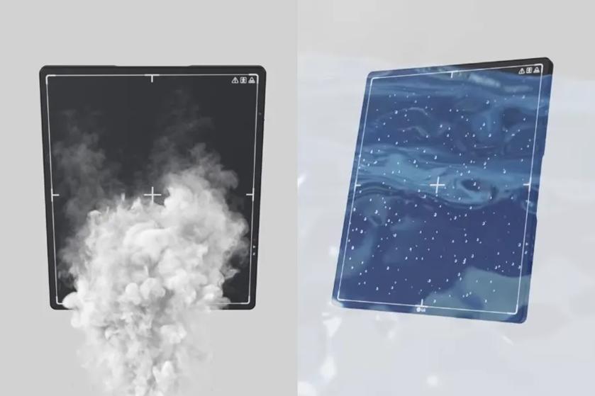 Two LG digital x-ray detectors displaying dust and water splash conditions.