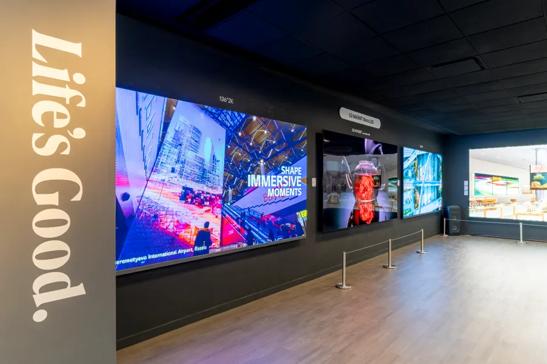 Direct View LED displays on display at the LG Chicago Business Innovation Center