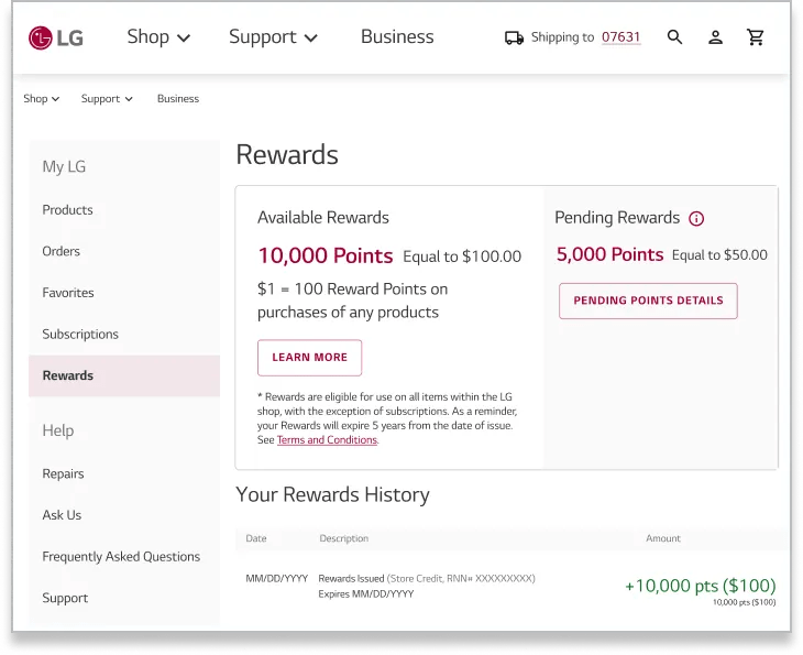 Apply your store credit to a purchase