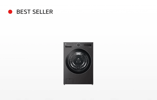A front-facing image of the LG WM6998HBA.
