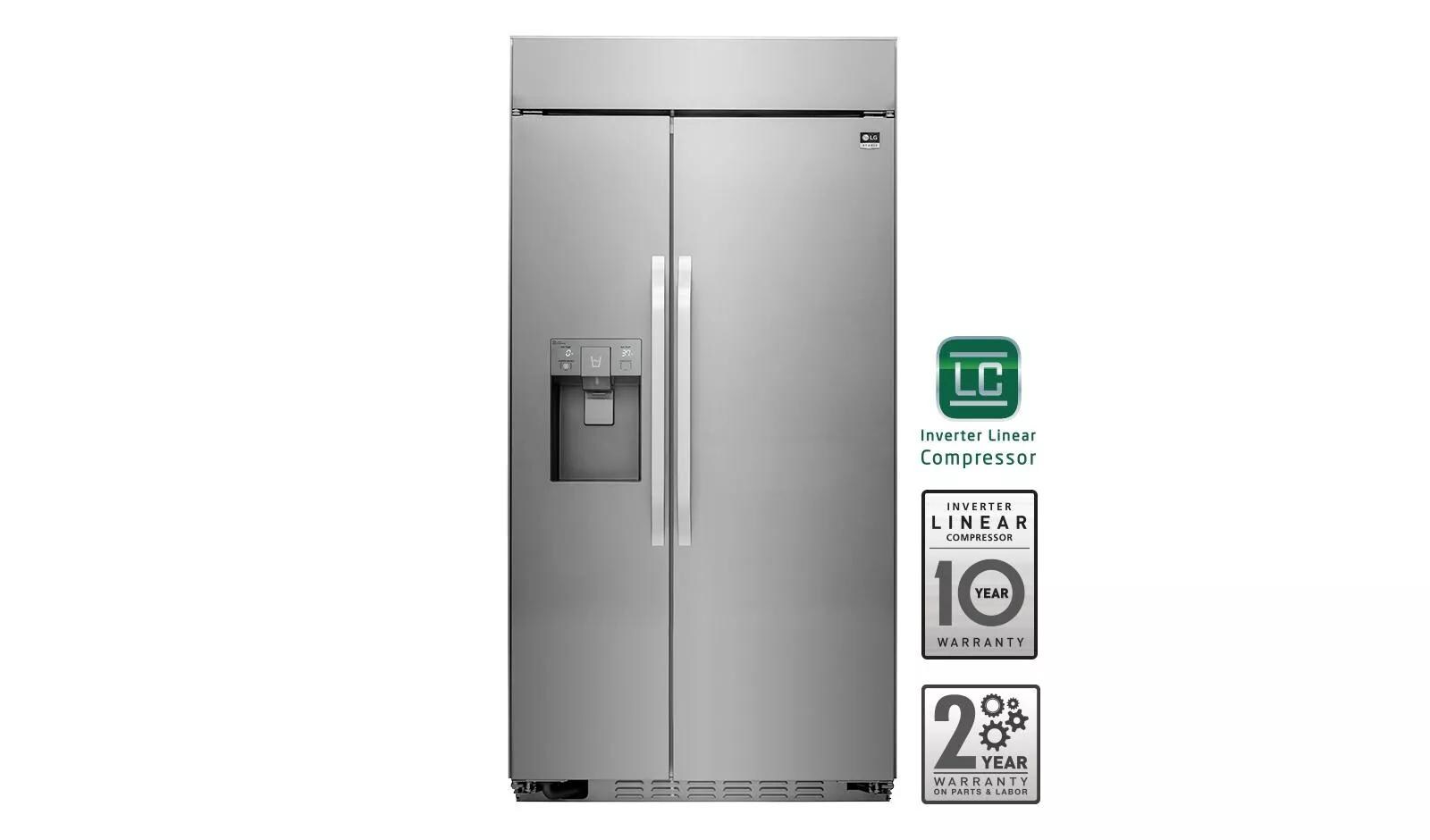 LG Studio - Ultra-Large Capacity Side-By-Side Refrigerator with Ice & Water Dispenser LSSB2791ST
