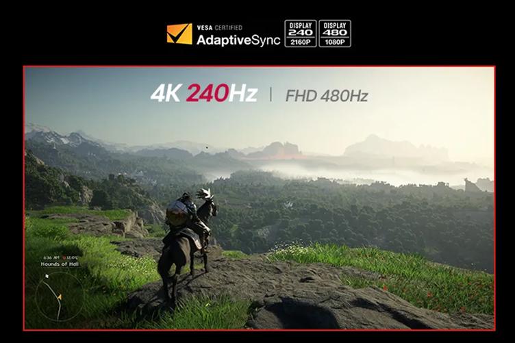 Dual Mode: UHD at 240Hz or Full HD at 480Hz