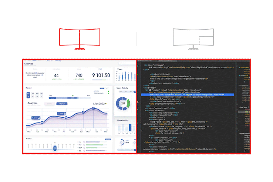 38" UltraWide Curved Monitor 38WR85QCW LG USA
