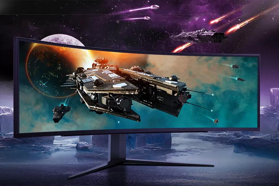 49 Inch 32:9 Dual QHD Curved Monitor