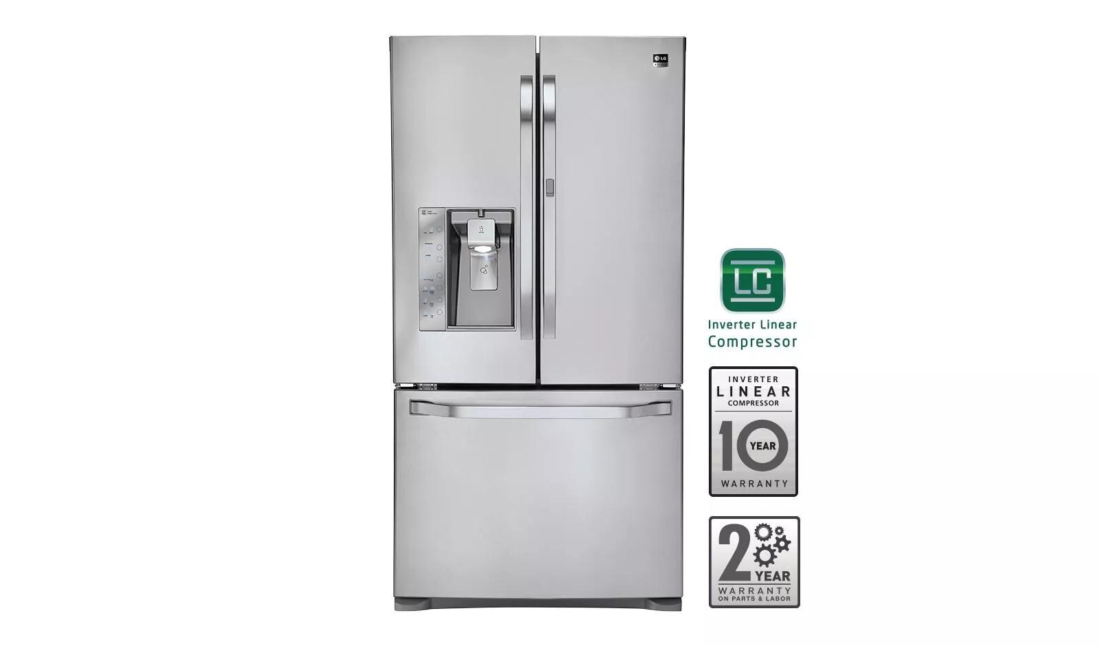 LG Studio - Ultra-Large Capacity Counter-Depth 3 Door French Door Refrigerator with Door-in-Door™ LSFD2591ST