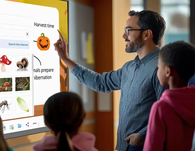 Createboard Prep teaching using software with students