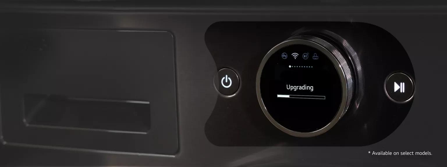 Controls on an LG STUDIO washer.