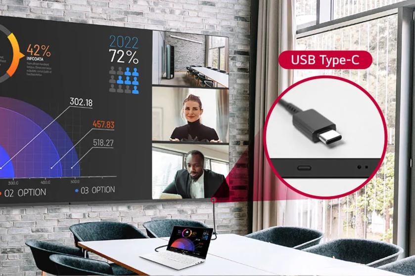 Digital Signage Stretch Signage 105BM5N-B UBS-C