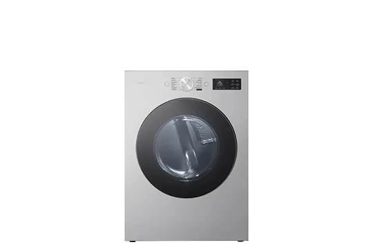 LG SIGNATURE DLEX9700P dryer with dark glass door and premium front-facing design against white background.
